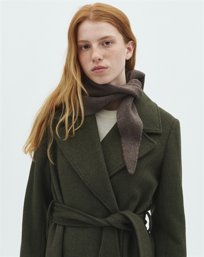 Mbym - Ziggiette-M Tørklæde - Dark Brown Melange